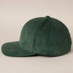 Plain Cotton Corduroy Adjustable Structured Baseball Cap