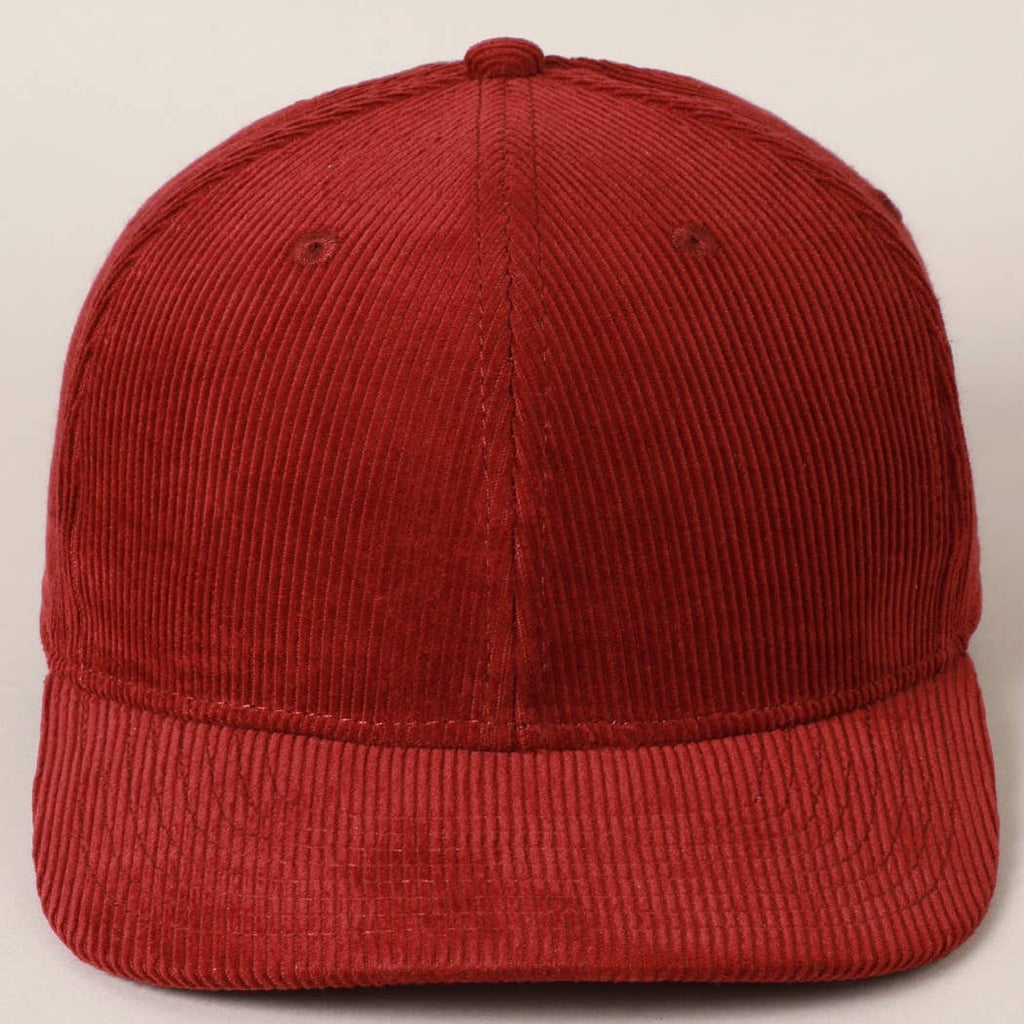 Plain Cotton Corduroy Adjustable Structured Baseball Cap