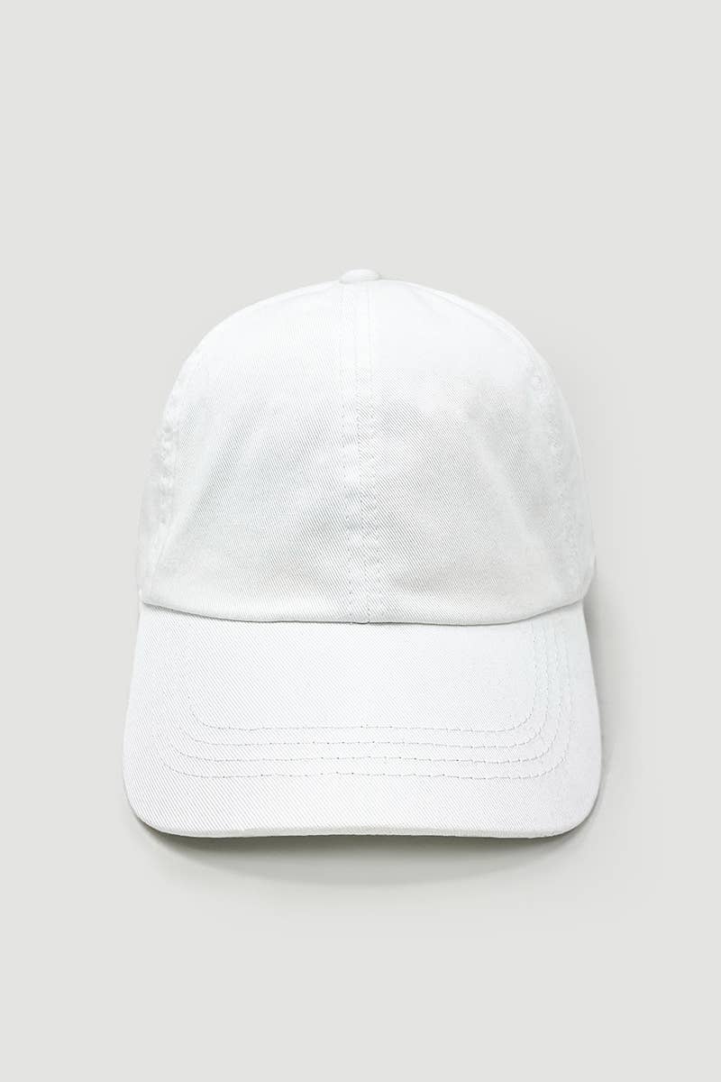 GWCAP18670 - Stone Washed Twill 6 Panel Baseball Cap