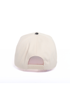 Floral Print Brim 5 Panel Two Tone Baseball Cap