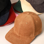 Plain Cotton Corduroy Adjustable Structured Baseball Cap