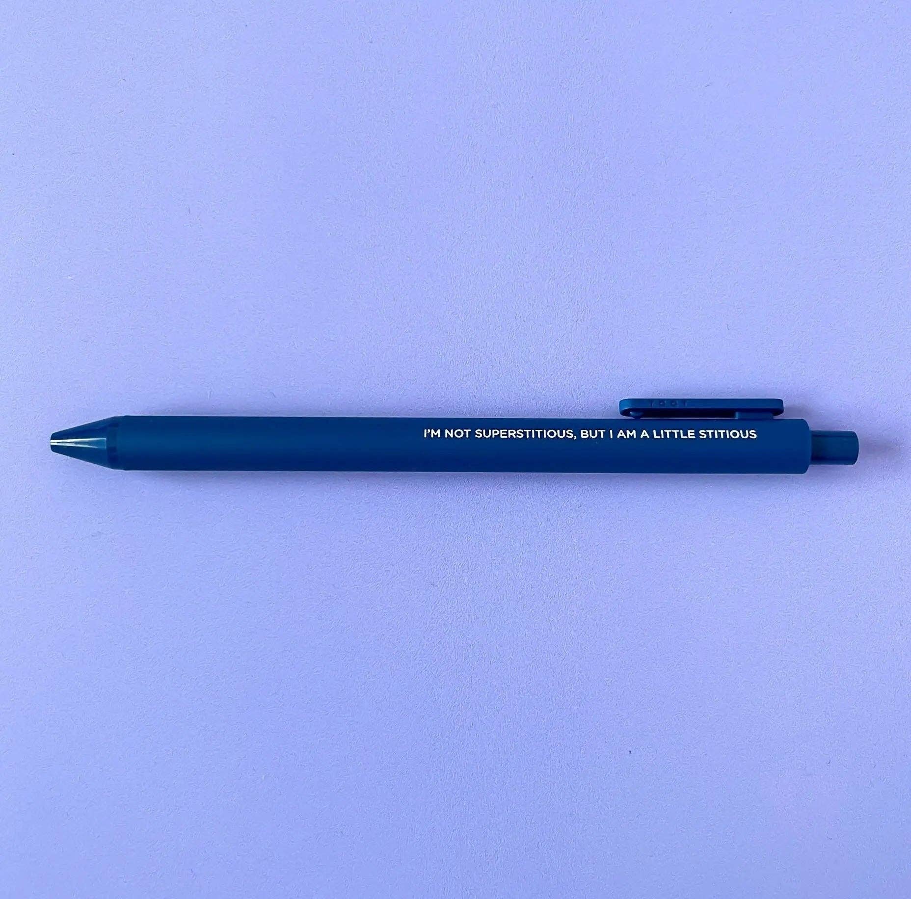Little Stitious jotter gel pen