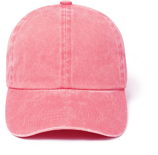 GWCAP18670 - Stone Washed Twill 6 Panel Baseball Cap