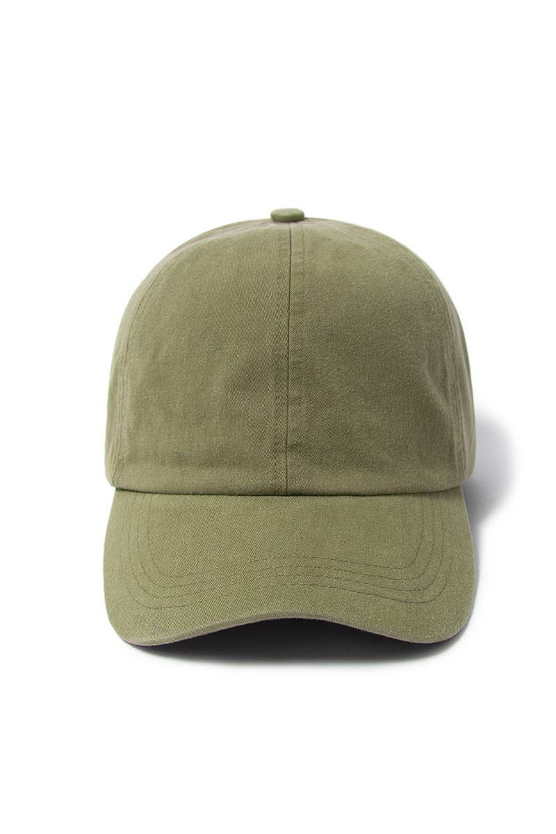 GWCAP18670 - Stone Washed Twill 6 Panel Baseball Cap