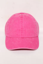 GWCAP18670 - Stone Washed Twill 6 Panel Baseball Cap