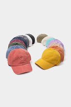 GWCAP18670 - Stone Washed Twill 6 Panel Baseball Cap