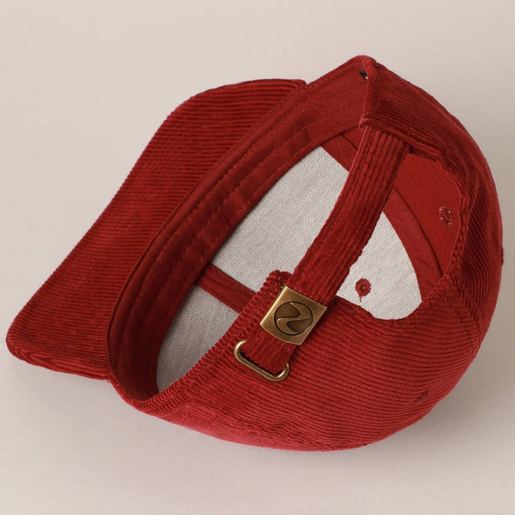 Plain Cotton Corduroy Adjustable Structured Baseball Cap