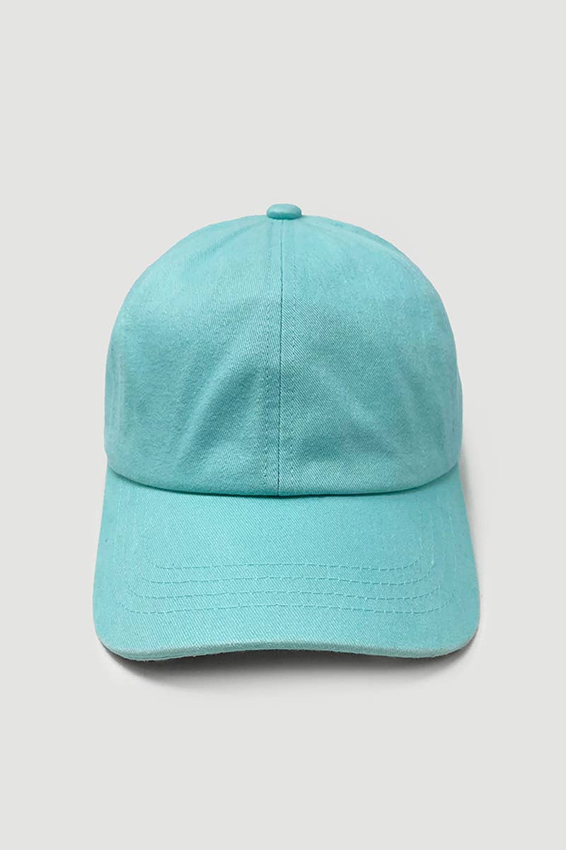 GWCAP18670 - Stone Washed Twill 6 Panel Baseball Cap