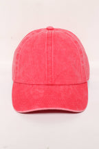 GWCAP18670 - Stone Washed Twill 6 Panel Baseball Cap