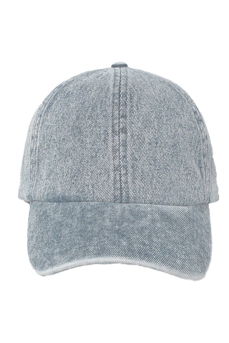 FWCAP3478 - Denim Cotton Baseball Cap