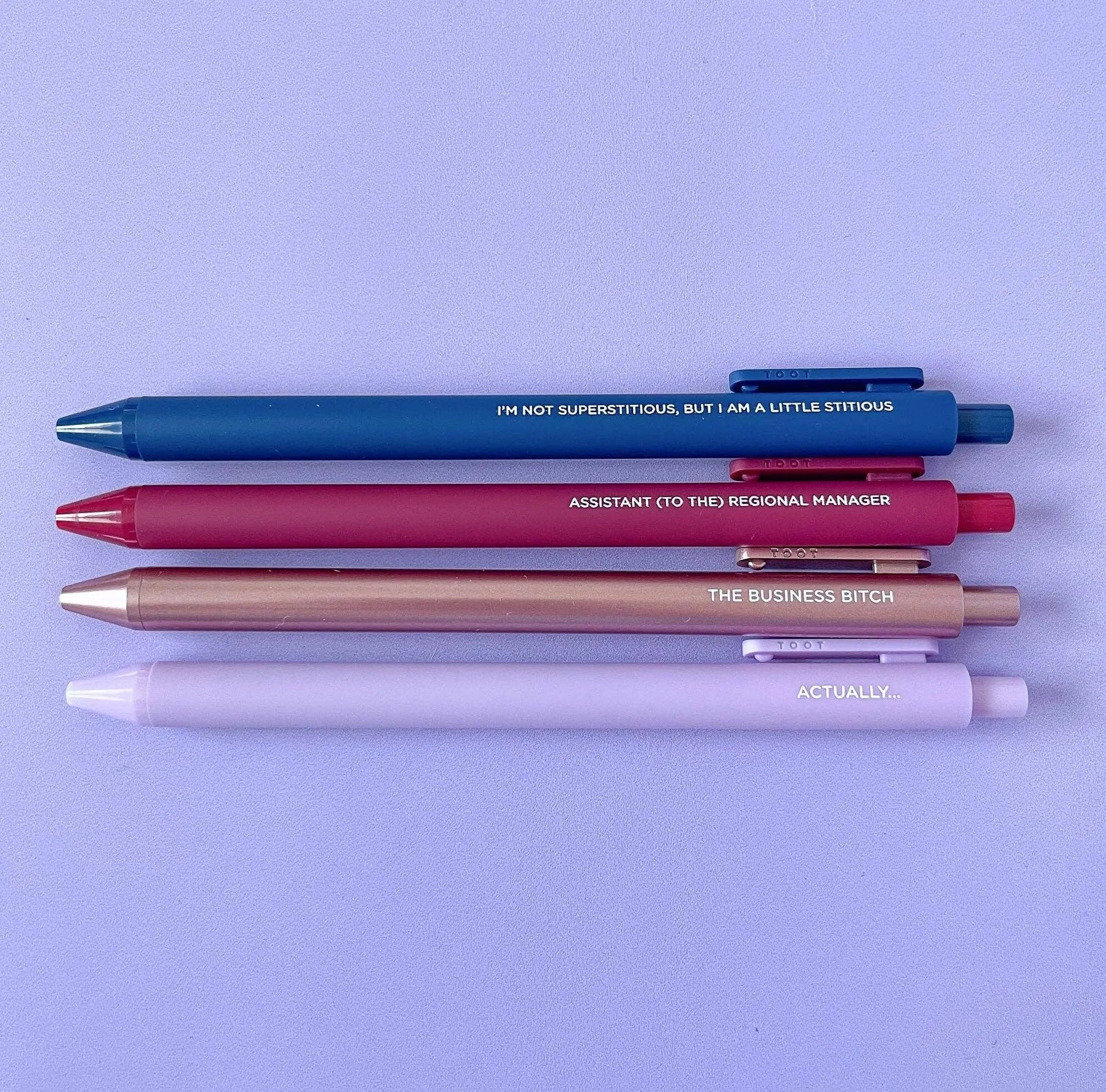 Little Stitious jotter gel pen