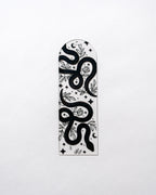 Black Botanical Snakes Bookmark