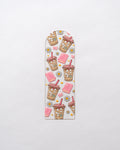 Pink Books & Coffee Bookmark