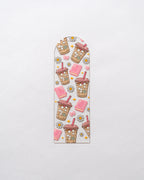 Pink Books & Coffee Bookmark