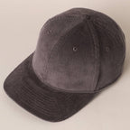 Plain Cotton Corduroy Adjustable Structured Baseball Cap