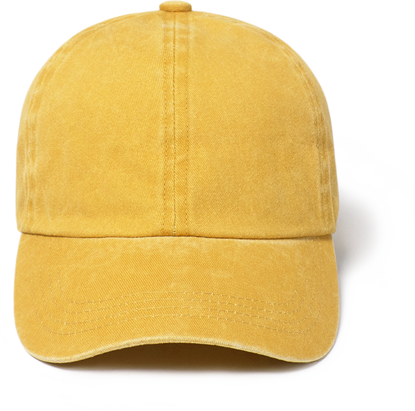 GWCAP18670 - Stone Washed Twill 6 Panel Baseball Cap